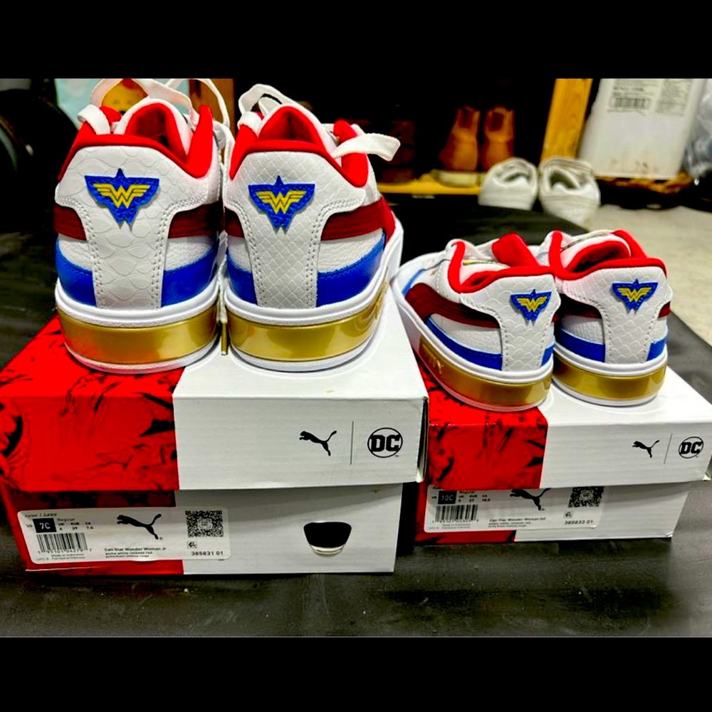 Mommy and me/ Big sister and toddler sneakers (PUMA WONDERWOMAN) Brand new.